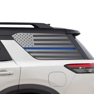 Buy thin-blue-line American Flag Quarter Window Vinyl Decal Stickers Fits Nissan Pathfinder 2022 2023