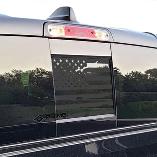 Rear Middle Window American Flag Vinyl Decal Stickers Fits Dodge Ram 2009 - 2025 - Bogar Tech Designs