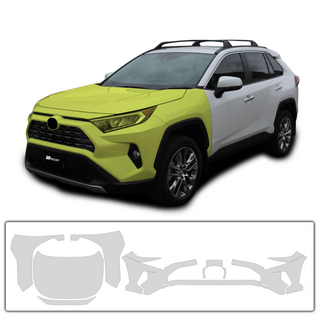 Precut Paint Protection Film Clear Bra PPF Decal Film Kit Fits Toyota Rav4 2019-2022, FRONT DOES NOT FIT TRD & ADVENTURE TRIM - Tint, Paint Protection, Decals & Accessories for your Vehicle o