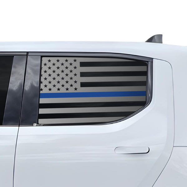 American Flag Side Window Vinyl Decal Stickers Fits Rivian R1T - Bogar Tech Designs