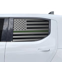 American Flag Side Window Vinyl Decal Stickers Fits Rivian R1T - Bogar Tech Designs