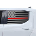 American Flag Side Window Vinyl Decal Stickers Fits Rivian R1T - Bogar Tech Designs