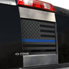 Rear Middle Window American Flag Vinyl Decal Stickers Fits Chevy GMC Silverado Sierra 2014 - 2018 - Bogar Tech Designs