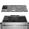 American Flag Rear Window Vinyl Decal Stickers Fits Chevy Silverado GMC Sierra 2019 - 2025 - Bogar Tech Designs