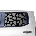 Animal Leopard Cow Paw Heart Window Vinyl Decal Stickers Fits Chevy Silverado GMC Sierra 2019 2020 2021 2022 2023 - Bogar Tech Designs