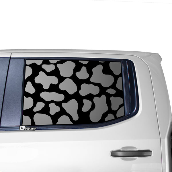 Animal Leopard Cow Paw Heart Window Vinyl Decal Stickers Fits Chevy Silverado GMC Sierra 2019 2020 2021 2022 2023 - Bogar Tech Designs