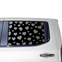 Animal Leopard Cow Paw Heart Window Vinyl Decal Stickers Fits Chevy Silverado GMC Sierra 2019 2020 2021 2022 2023 - Bogar Tech Designs
