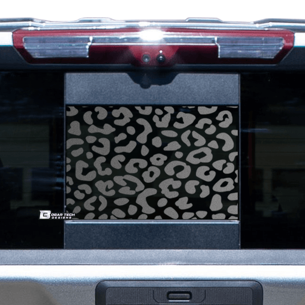 Rear Back Middle Window Leopard Print Vinyl Decal Stickers Fits Chevy Silverado and GMC Sierra 2019-2026