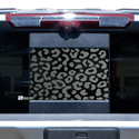 Rear Back Middle Window Leopard Print Vinyl Decal Stickers Fits Chevy Silverado and GMC Sierra 2019 - 2022 - Bogar Tech Designs