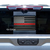 Rear Back Middle Window American Flag Vinyl Decal Stickers Fits Chevy Silverado and GMC Sierra 2019 - 2025 - Bogar Tech Designs