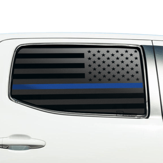 Rear Middle and Side Window American Flag Vinyl Decal Stickers Fits Toyota Tacoma 2016 - 2023 - Bogar Tech Designs