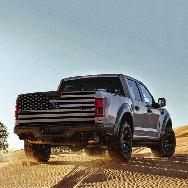 American Flag Truck SUV Car Vinyl Decal Sticker for Rear Back Window and Tailgate - Bogar Tech Designs