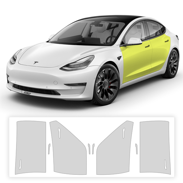 Precut Paint Protection Film Clear Bra PPF Decal Film Kit Cover Fits Tesla Model 3 2017 2018 2019 2020 2021 2022 2023 - Bogar Tech Designs