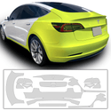 Precut Paint Protection Film Clear Bra PPF Decal Film Kit Cover Fits Tesla Model 3 2017 2018 2019 2020 2021 2022 2023 - Bogar Tech Designs