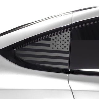 Quarter Window American Flag Vinyl Decal Stickers Fits Tesla Model X