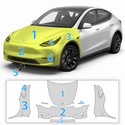 Fits Tesla Model Y 2020 - 2024 Precut Paint Protection Film Clear Bra PPF Decal Film Kit Cover - Bogar Tech Designs