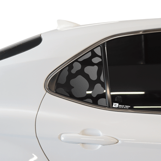 Cow Leopard Print Animal Decal Rear Side Quarter Window Precut Fits Toyota Camry 2018 - 2023 - Bogar Tech Designs