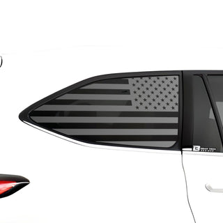 American Flag Quarter Window Vinyl Decal Stickers Fits Toyota Highlander 2020-2024