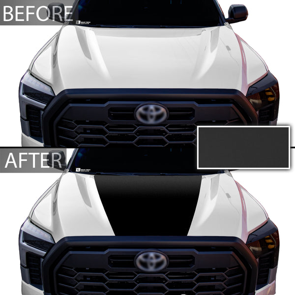 Hood Cover Blackout Vinyl Decal Sticker Overlay Film Fits Toyota Tundra 2022 2023 - Bogar Tech Designs