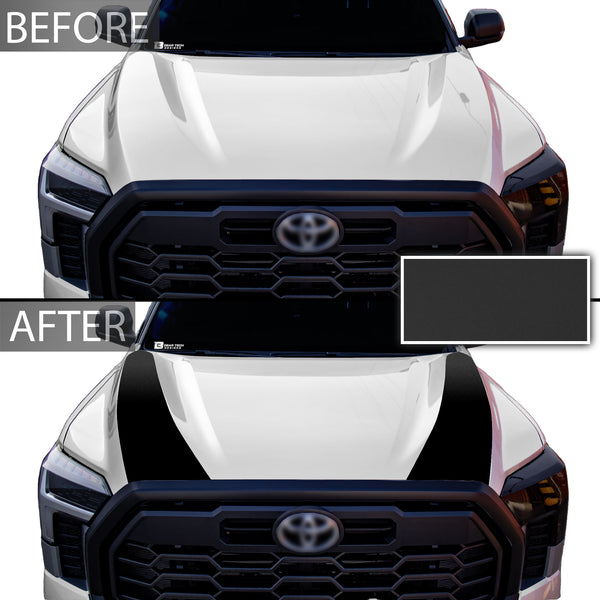 Hood Cover Blackout Vinyl Decal Sticker Overlay Film Fits Toyota Tundra 2022 2023 - Bogar Tech Designs