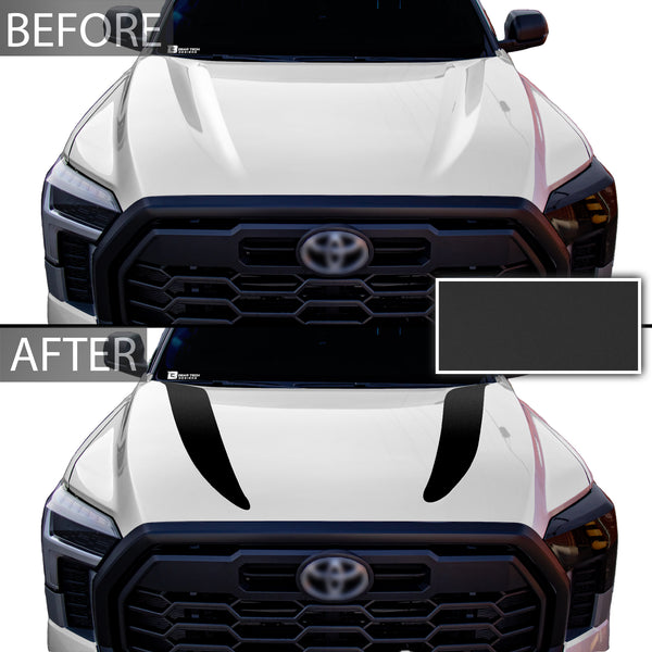 Hood Cover Blackout Vinyl Decal Sticker Overlay Film Fits Toyota Tundra 2022 2023 - Bogar Tech Designs