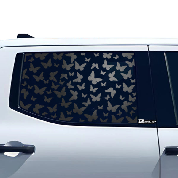 Animal Leopard Cow Paw Heart Window Vinyl Decal Stickers Fits Toyota Tundra 2022 2023 2024 - Bogar Tech Designs