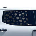 Animal Leopard Cow Paw Heart Window Vinyl Decal Stickers Fits Toyota Tundra 2022 2023 2024 - Bogar Tech Designs