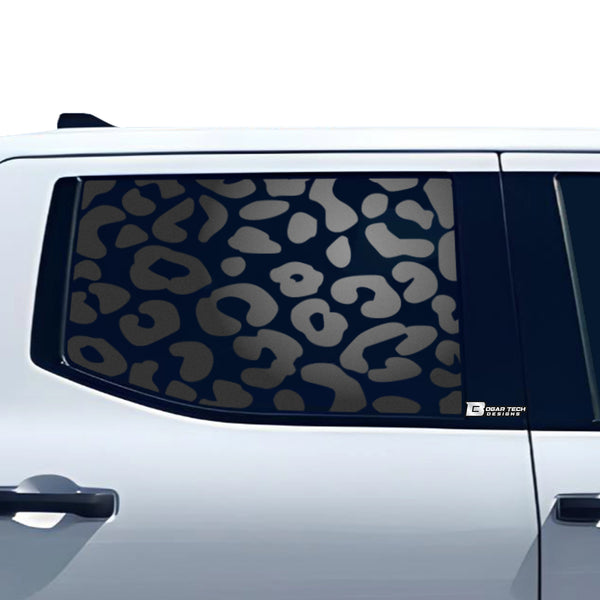 Animal Leopard Cow Paw Heart Window Vinyl Decal Stickers Fits Toyota Tundra 2022 2023 2024 - Bogar Tech Designs