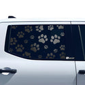 Animal Leopard Cow Paw Heart Window Vinyl Decal Stickers Fits Toyota Tundra 2022 2023 2024 - Bogar Tech Designs