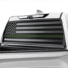 American Flag Rear Window Windshield Vinyl Decal Stickers Fits Toyota Tundra 2022 - 2025 - Bogar Tech Designs