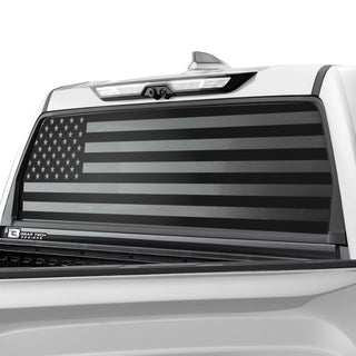 American Flag Rear Window Windshield Vinyl Decal Stickers Fits Toyota Tundra 2022 2023