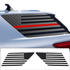 Precut American Flag Rear Side Quarter Window Decal Sticker Fits Chevy Traverse 2018 - 2023 - Bogar Tech Designs