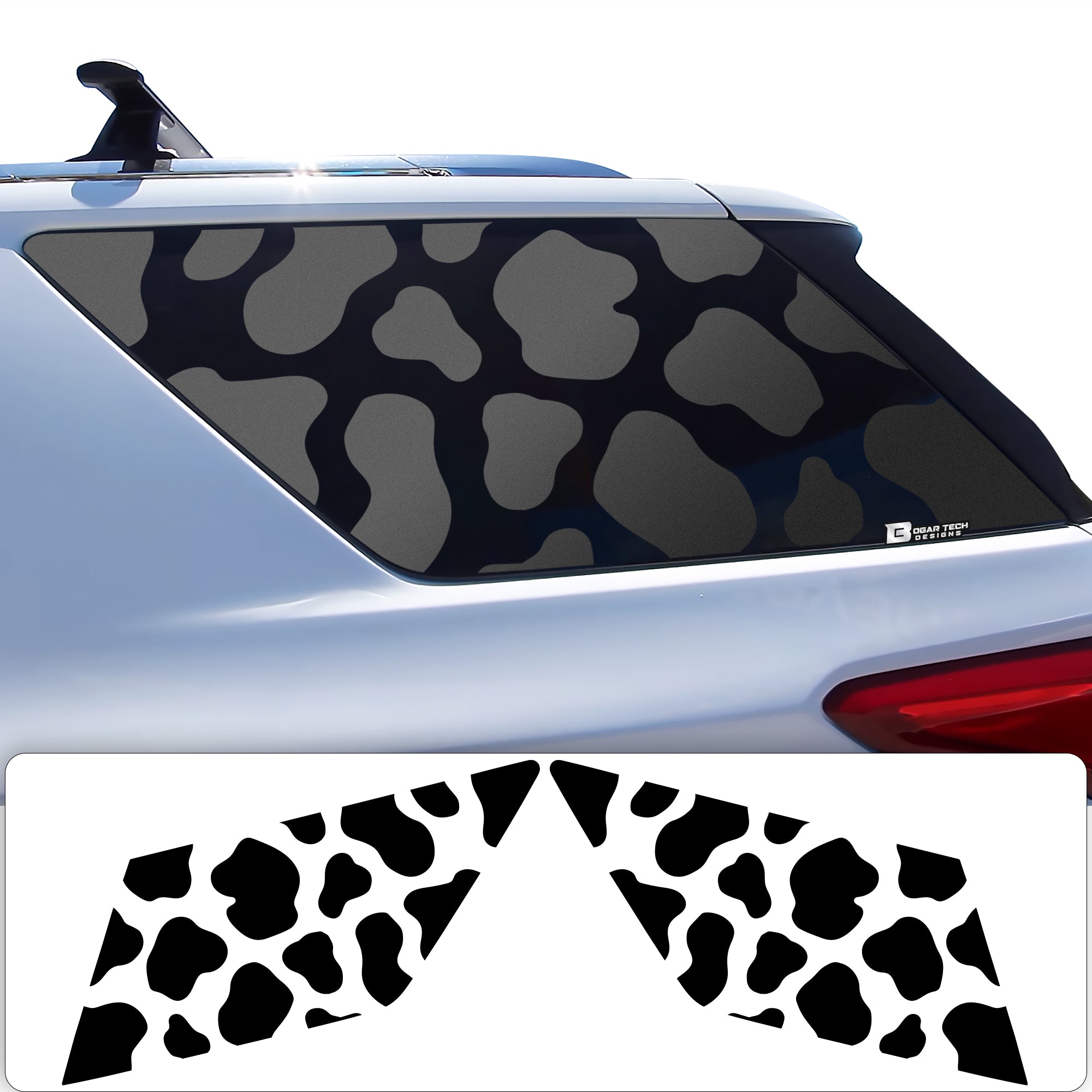 Autocollants Garniture Fenêtre Porte 6 Pièces - Chevrolet Captiva 2007-2018 Protection Montants Noirs Brillants