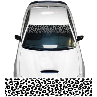 Universal Fit Animal Leopard Cheetah Print Front Windshield Visor Window Decal Stickers Compatible with Most Vehicles - Tint, Paint Protection, Decals & Accessories for your Vehicle online - 