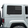 American Flag Window Vinyl Decal Stickers Fits 4 Door Jeep Wrangler JKU 2011 - 2018 - Bogar Tech Designs