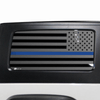 Precut American Flag Rear Side Quarter Window Decal Sticker Fits 2 Door Jeep Wrangler JK 2011 - 2018 - Bogar Tech Designs