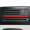 Precut American Flag Rear Side Quarter Window Decal Sticker Fits 2 Door Jeep Wrangler JK 2011 - 2018 - Bogar Tech Designs