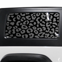 Precut Leopard Cheetah Rear Side Quarter Window Decal Sticker Fits 2 Door Jeep Wrangler JK 2011 - 2018 - Bogar Tech Designs