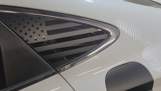Quarter Window American Flag Vinyl Decal Stickers Fits Hyundai Sonata 2020-2025