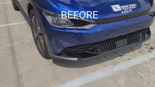Vinyl Chrome Delete Wheel Sides Front Rear Bumper Trim Blackout Decal Stickers Overlay Film Fits Kia EV6