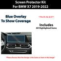 For BMW X7 2019-2022 Scratch Resistant Shatter Proof Infotainment Clear Screen Protection Film