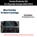 For Hyundai Sonata 2020-2023 Scratch Resistant Shatter Proof Infotainment Clear Screen Protection Film