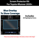 For Toyota 4Runner 2020-2024 Scratch Resistant Shatter Proof Infotainment Clear Screen Protection Film