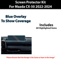 For Mazda CX-50 2022+ Scratch Resistant Shatter Proof Infotainment Clear Screen Protection Film