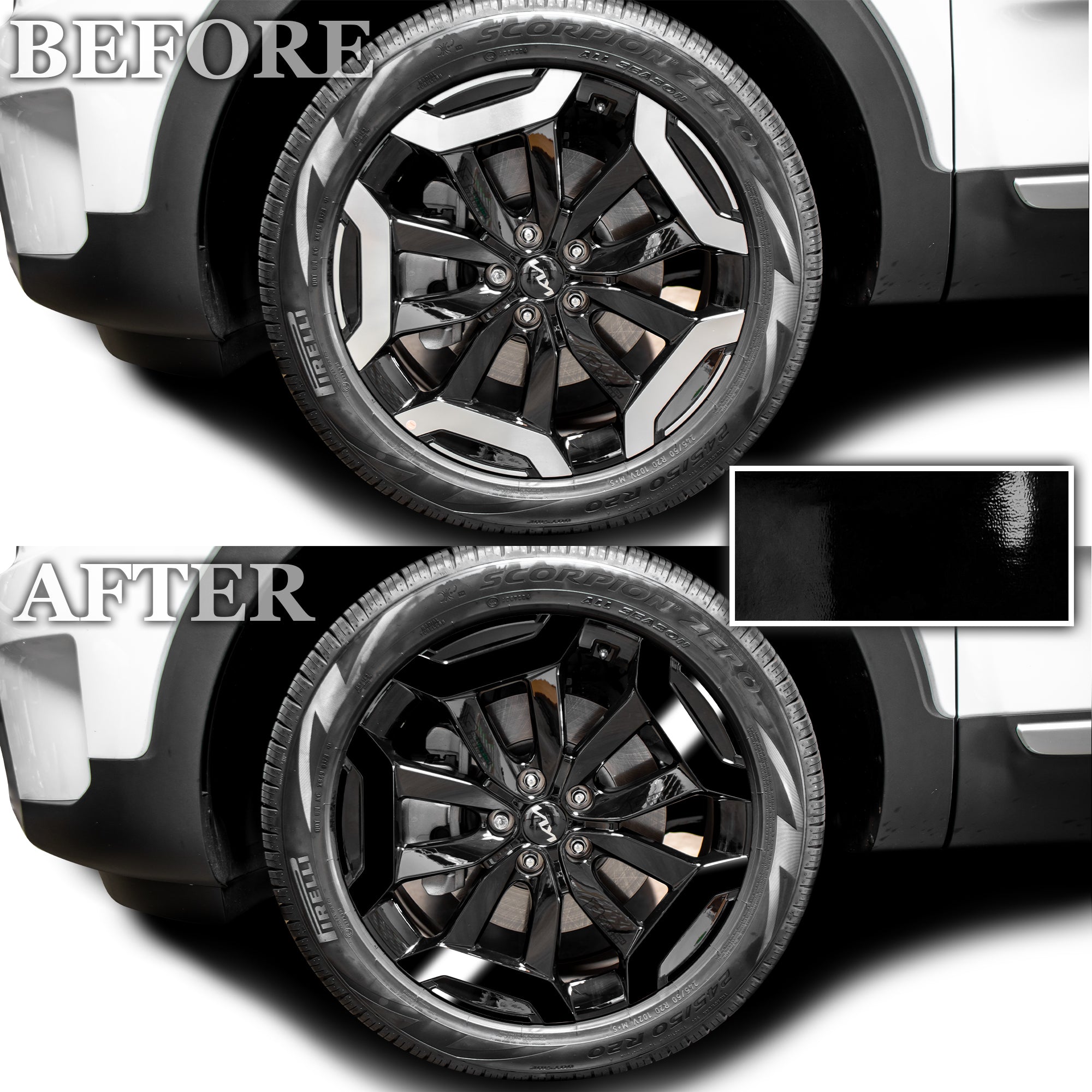 Window Vinyl Chrome Delete Trim Blackout Decal Stickers Overlay Film Fits Kia Telluride 2020 - 2025 - Bogar Tech Designs