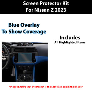 For Nissan Z 2023+ Scratch Resistant Shatter Proof Infotainment Clear Screen Protection Film