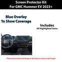 For GMC Hummer EV 2022+ Scratch Resistant Shatter Proof Infotainment Clear Screen Protection Film