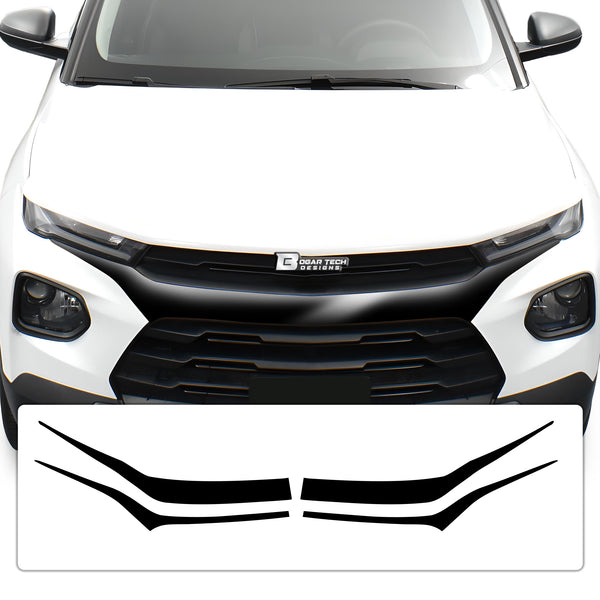 Vinyl Chrome Delete Wheel Front Grille Trim Blackout Decal Stickers Overlay Film Fits Chevy Trailblazer 2021 2022 2023 - Bogar Tech Designs