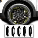 Window Vinyl Chrome Delete Trim Blackout Decal Stickers Overlay Film Fits Kia Telluride 2020 - 2025