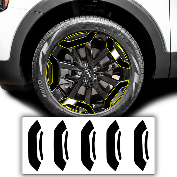 Window Vinyl Chrome Delete Trim Blackout Decal Stickers Overlay Film Fits Kia Telluride 2020 - 2025